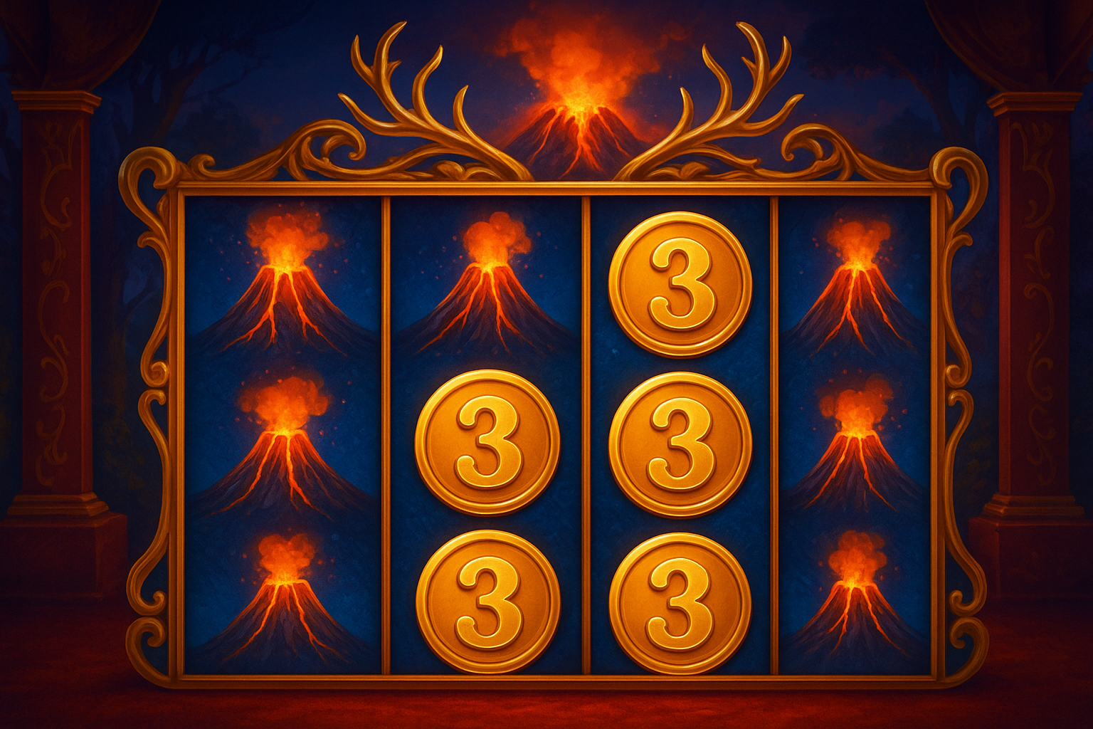 3 Coin Volcanoes